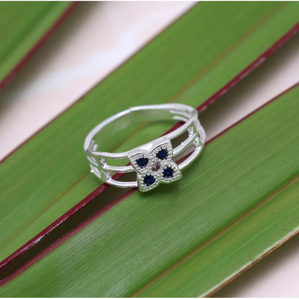 indoraa Women's Multi Color Assorted Design Adjustable Toe Rings Combo Of 3 Pairs