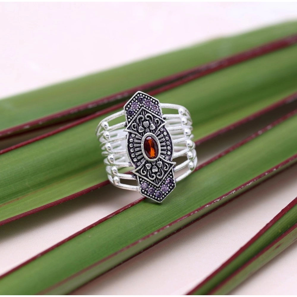 indoraa Women's Multi Color Assorted Design Adjustable Toe Rings Combo Of 2 Pairs