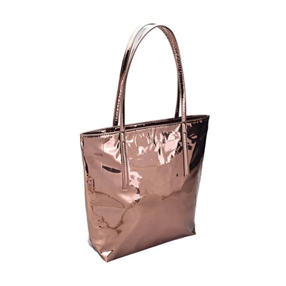 indoraa Women's Synthetic Solid Shoulder Bag (Copper)