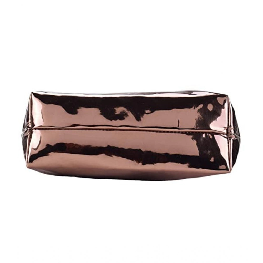 indoraa Women's Synthetic Solid Shoulder Bag (Copper)