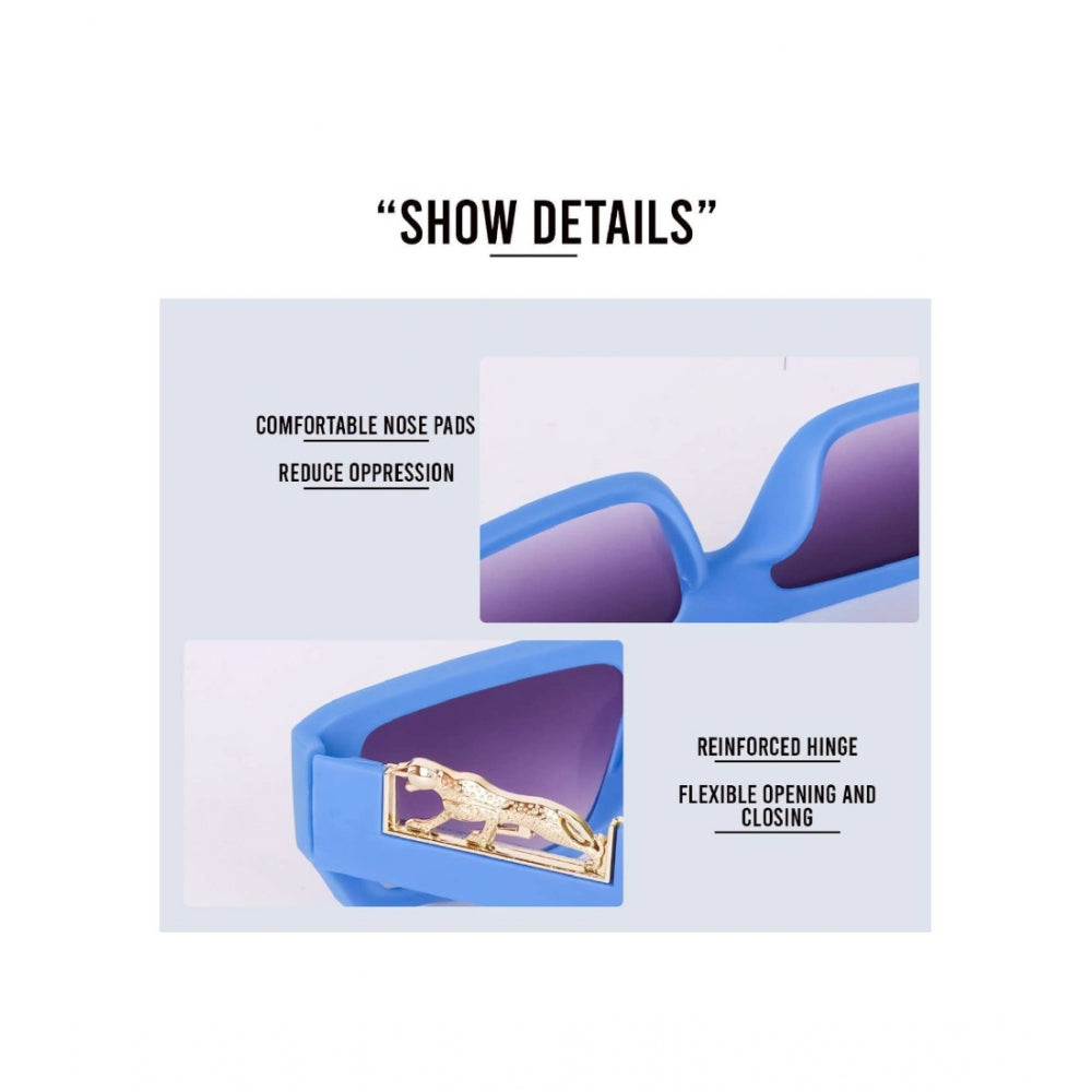 indoraa Classic Unisex UV400 Protection Sunglasses (Blue)