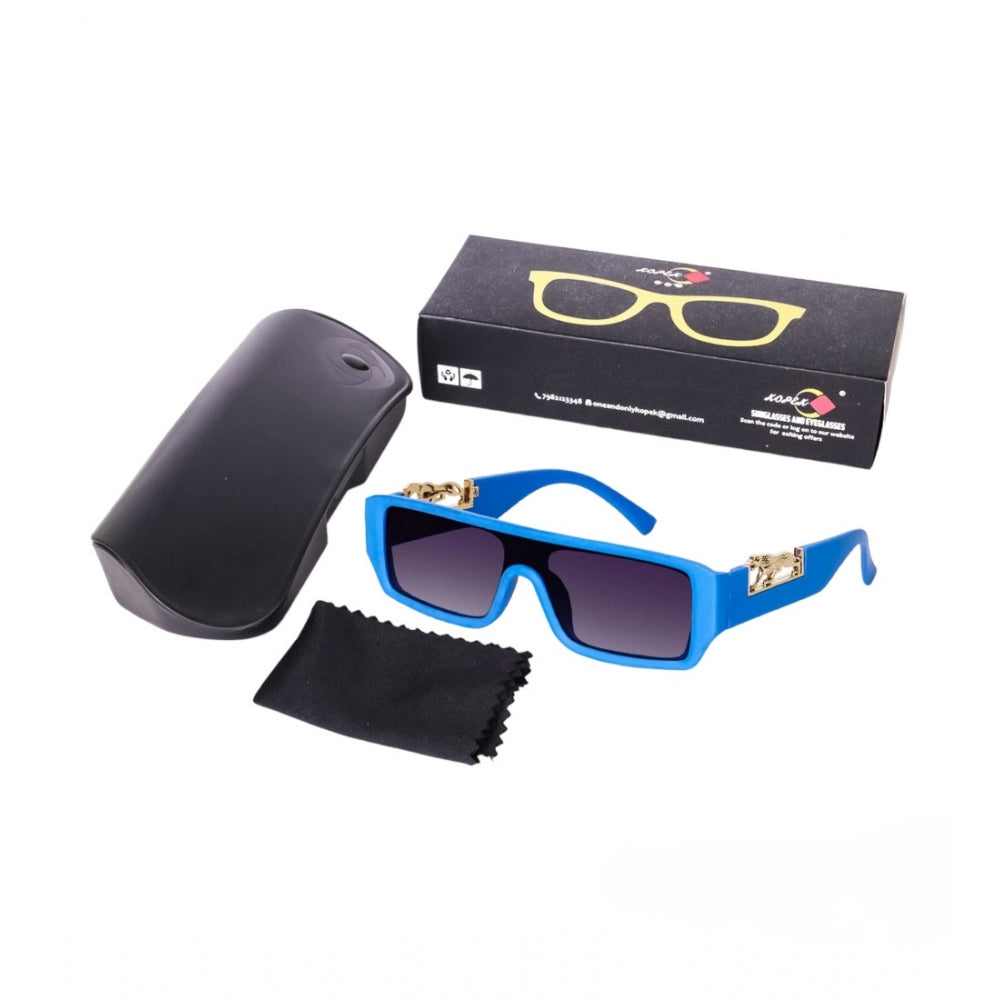 indoraa Classic Unisex UV400 Protection Sunglasses (Blue)