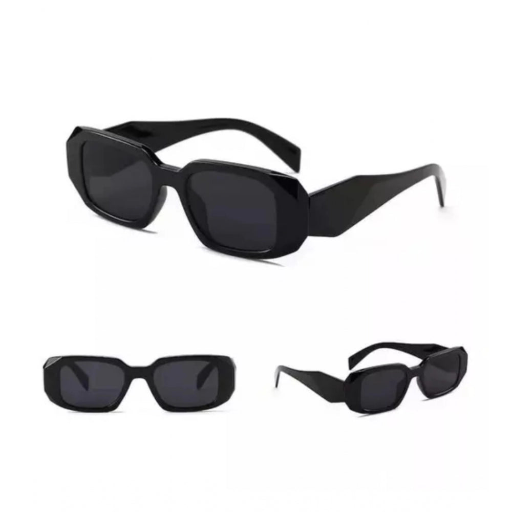 indoraa Pack Of 2 Classic Unisex UV400 Protection Sunglasses (Black)