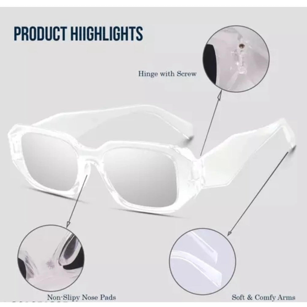 indoraa Pack Of 2 Classic Unisex UV400 Protection Sunglasses (MultiColor)