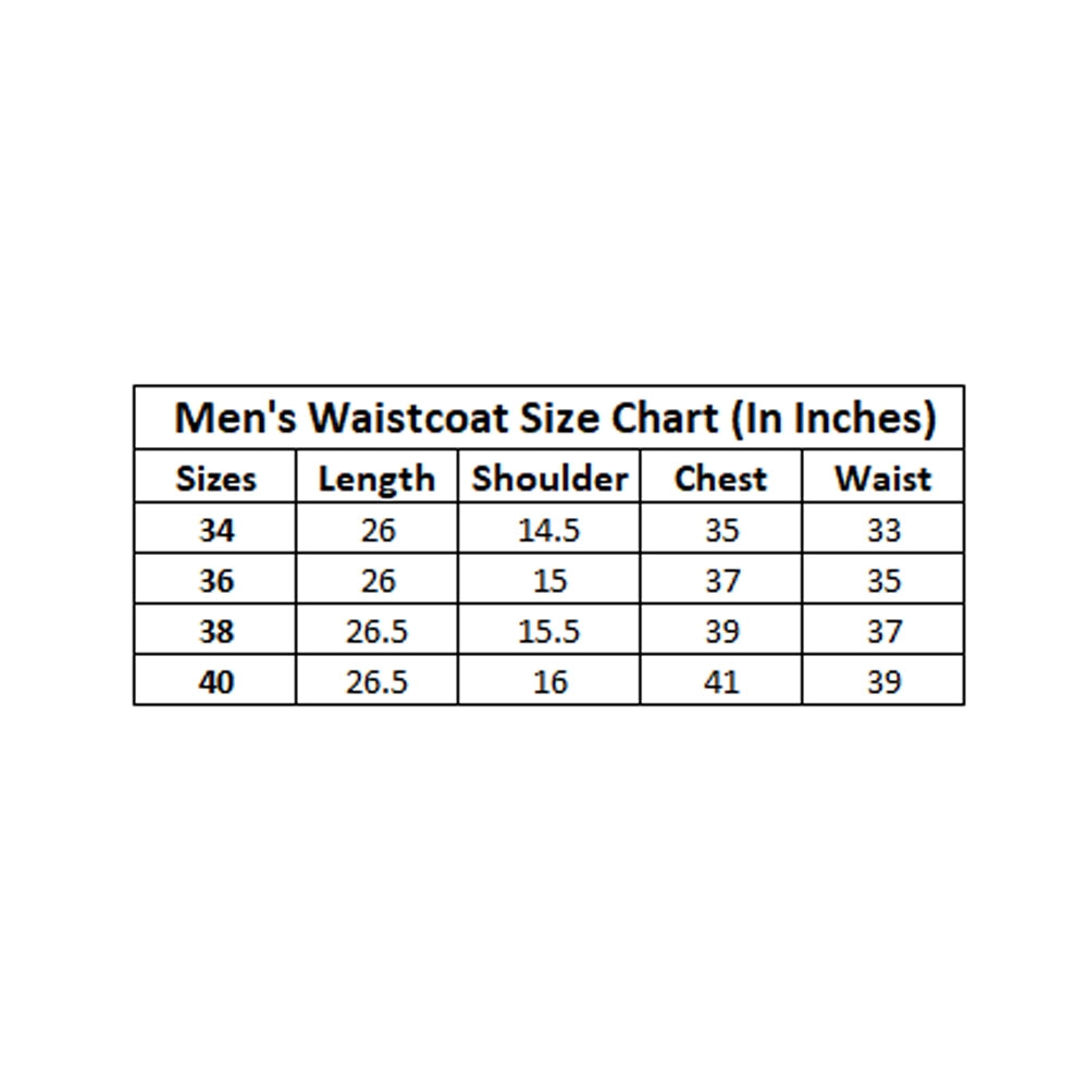 Indoraa Men's Jacquard Printed Full Sleeve Waistcoat (Blue)