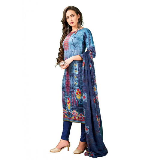 Indoraa Women's Cotton Unstitched Salwar-Suit Material With Dupatta (Multi, 2-2.5mtrs)