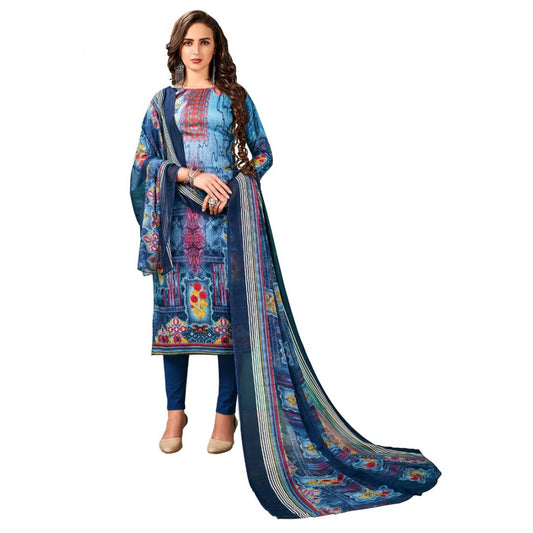 Indoraa Women's Cotton Unstitched Salwar-Suit Material With Dupatta (Multi, 2-2.5mtrs)