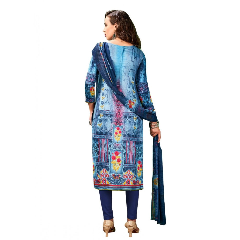 Indoraa Women's Cotton Unstitched Salwar-Suit Material With Dupatta (Multi, 2-2.5mtrs)