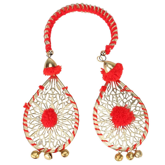 indoraa Women's Alloy Hanging Thread Bracelet-Red