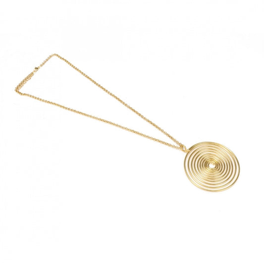 indoraa Women's High Finished Designer Golden Fashion Necklace (Color: Golden)