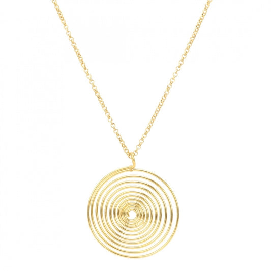 indoraa Women's High Finished Designer Golden Fashion Necklace (Color: Golden)