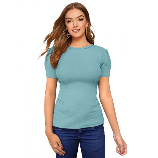 Indoraa Women's Western Wear Hosiery T Shirts (Pista)