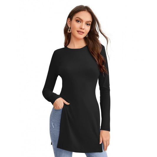 Indoraa Women's Western Wear Hosiery T Shirts (Black)