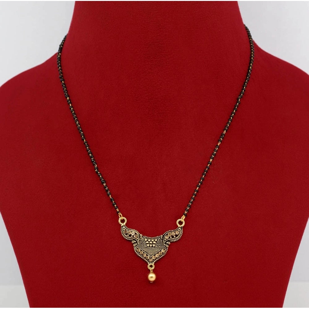 indoraa Women's Gold Color 5 Piece Of Mangalsutra Combo