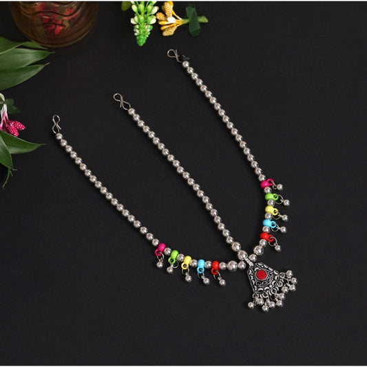 indoraa Women's Assorted Color Oxidised Matha Patti