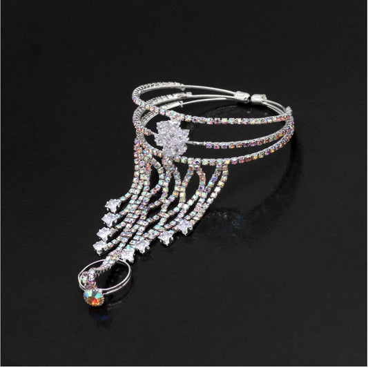 indoraa Women's White Color Hathphool Adjustable Bracelet