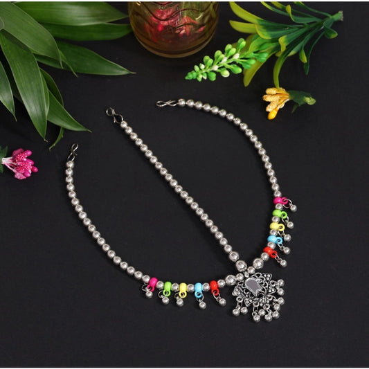 indoraa Women's Multi Color Oxidised Matha Patti