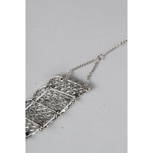 indoraa Women's Rose Gold Plated Alloy Choker (Silver)