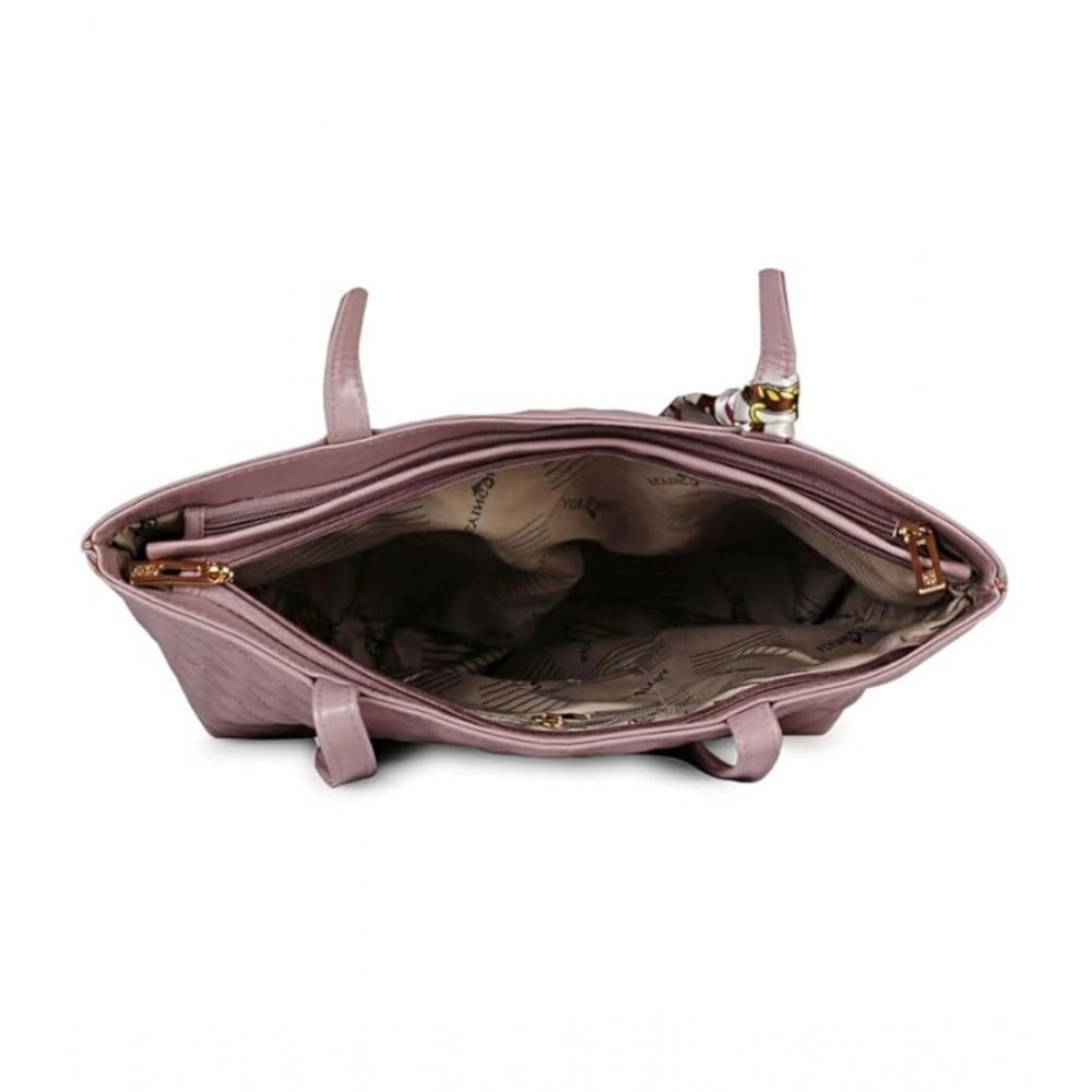 indoraa Women's Polyurethane Textured  Shoulder Bag (Blush Pink)