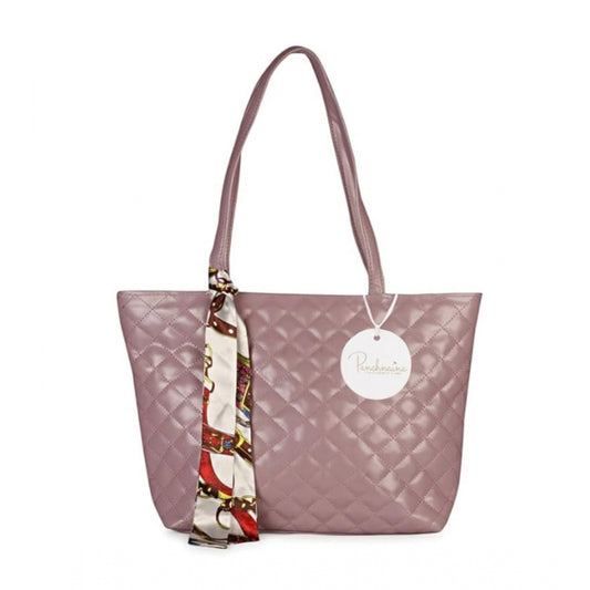 indoraa Women's Polyurethane Textured  Shoulder Bag (Blush Pink)