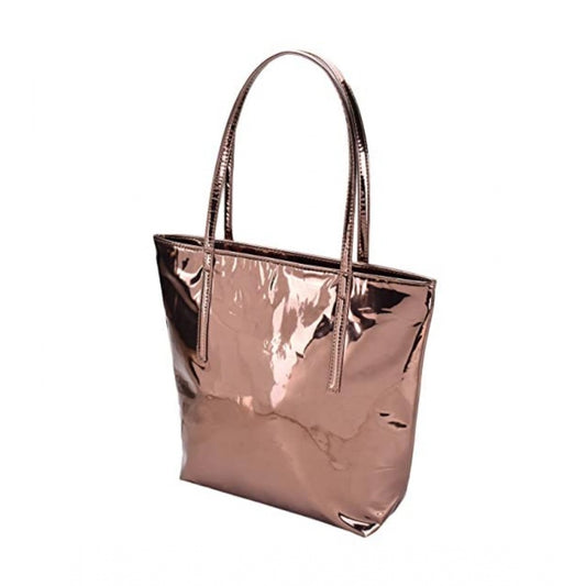 indoraa Women's Synthetic Solid Shoulder Bag (Copper)