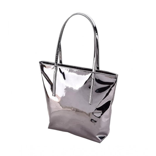indoraa Women's Synthetic Solid Shoulder Bag (Grey)