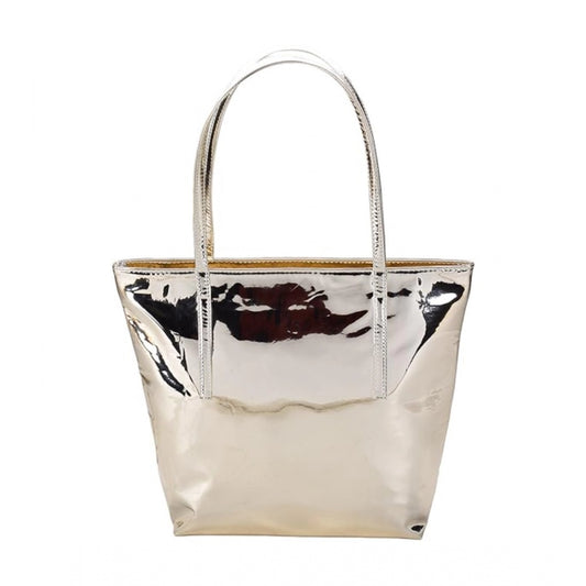 indoraa Women's Synthetic Solid Shoulder Bag (Gold)