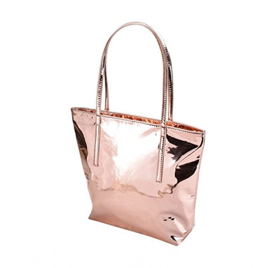 indoraa Women's Synthetic Solid Shoulder Bag (Rose Gold )