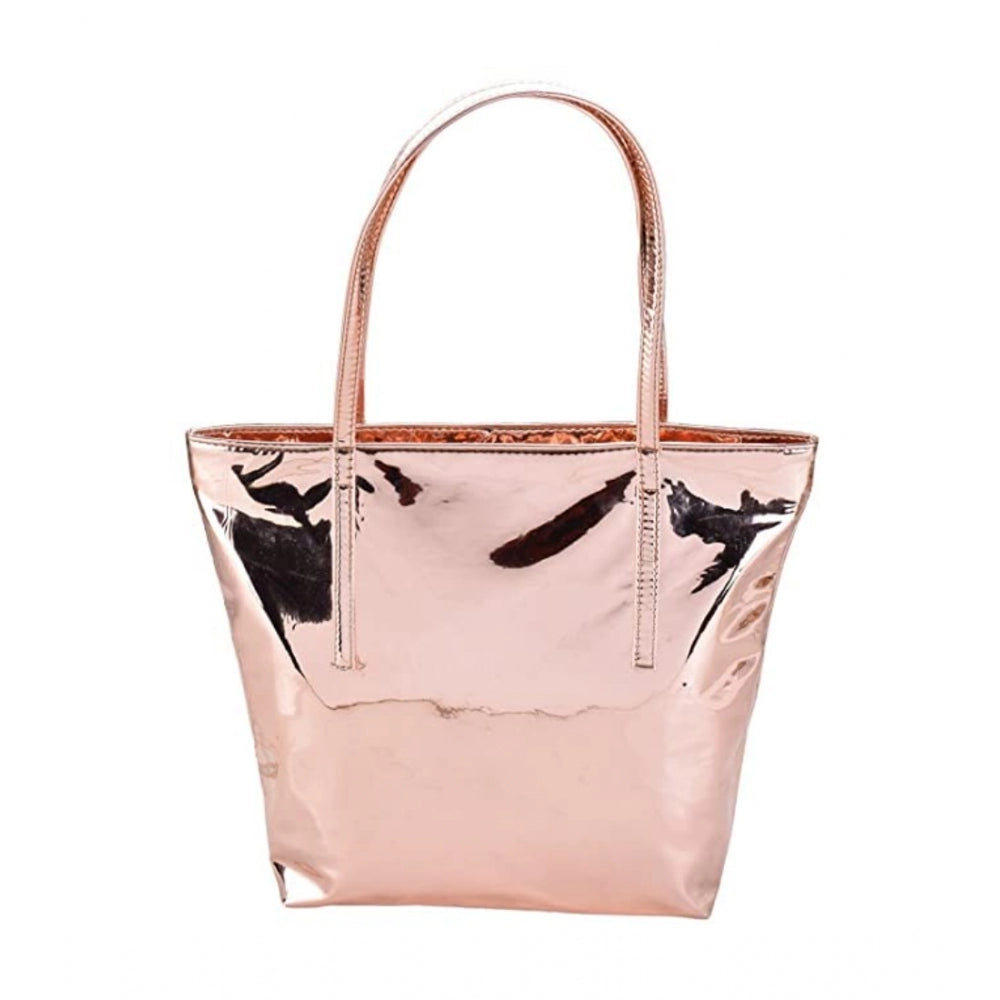 indoraa Women's Synthetic Solid Shoulder Bag (Rose Gold )