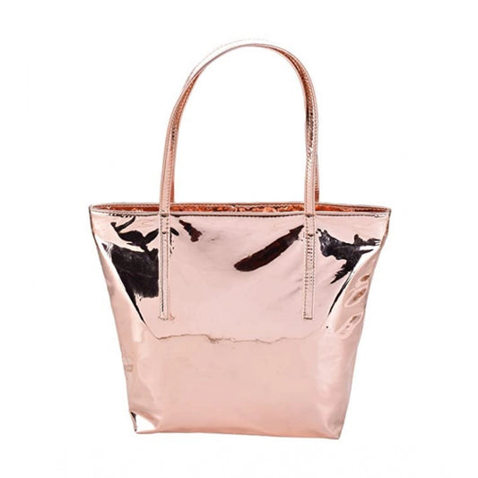 indoraa Women's Synthetic Solid Shoulder Bag (Rose Gold )