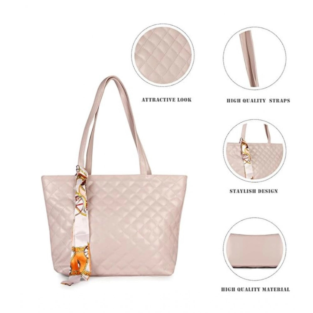 indoraa Women's Polyurethane Textured  Shoulder Bag (lavender)