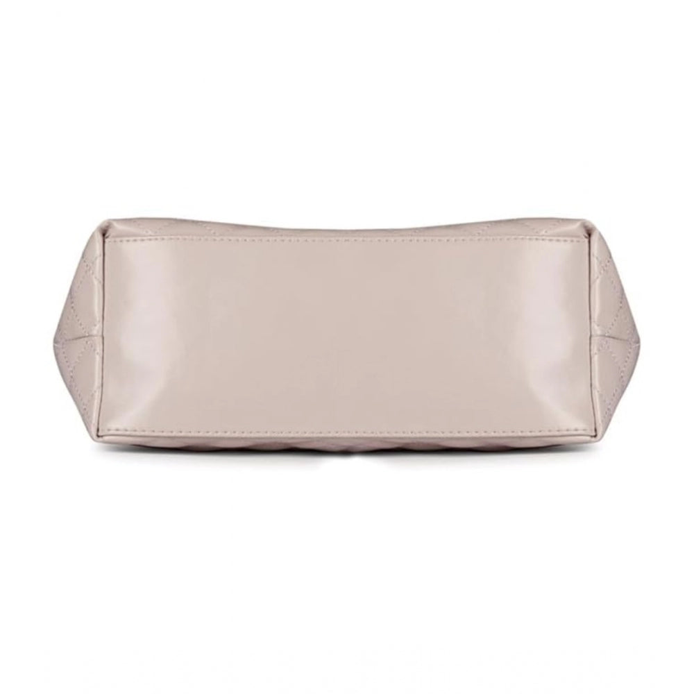 indoraa Women's Polyurethane Textured  Shoulder Bag (lavender)