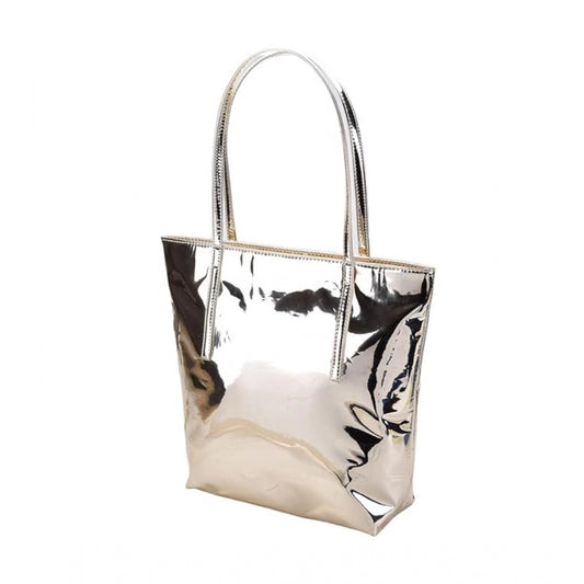 indoraa Women's Synthetic Solid Shoulder Bag (Gold)