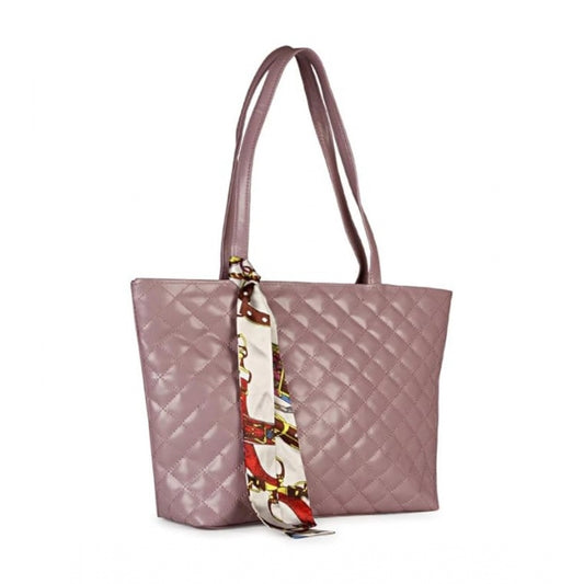 indoraa Women's Polyurethane Textured  Shoulder Bag (Blush Pink)
