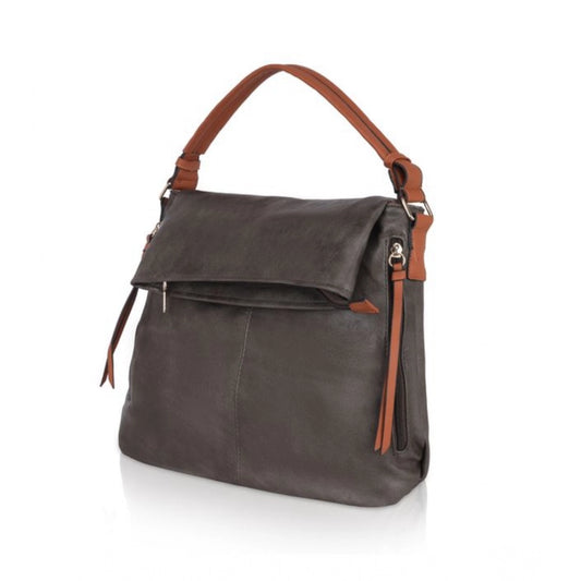 indoraa Women's Faux Leather Solid Sling Bag (Green)