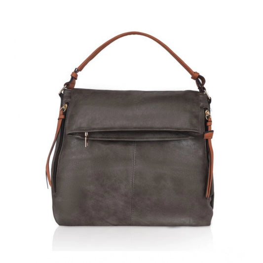 indoraa Women's Faux Leather Solid Sling Bag (Green)