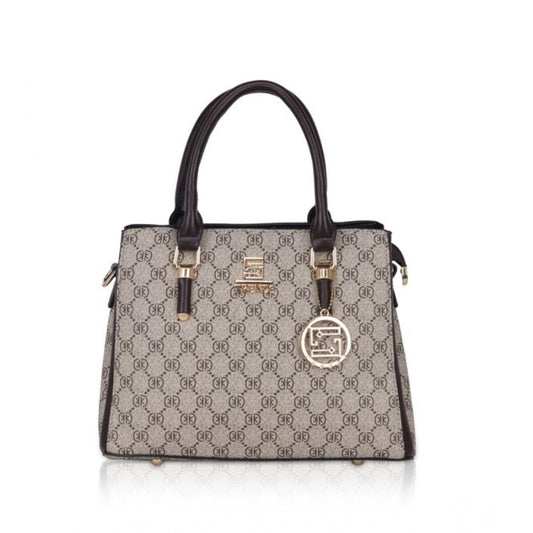 indoraa Women's Faux Leather Printed Handbag (Coffee)