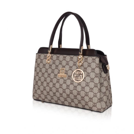 indoraa Women's Faux Leather Printed Handbag (Coffee)