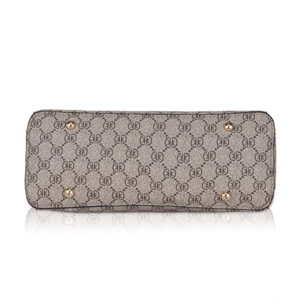 indoraa Women's Faux Leather Printed Handbag (Camel)