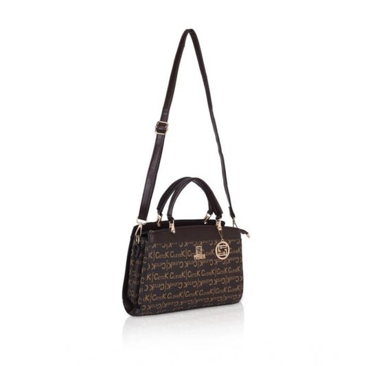 indoraa Women's Faux Leather Printed Handbag (Coffee)