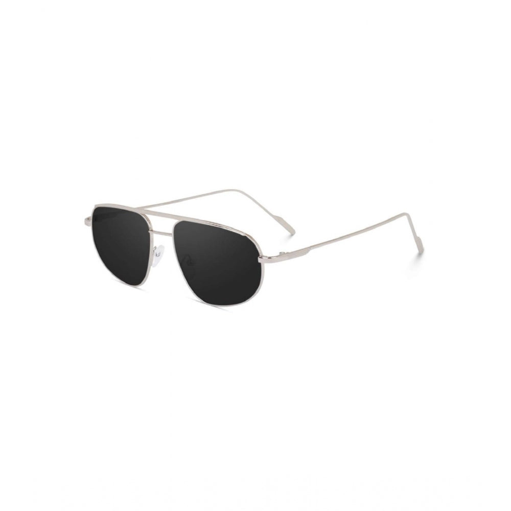 indoraa Classic Unisex UV400 Protection Sunglasses (Silver)