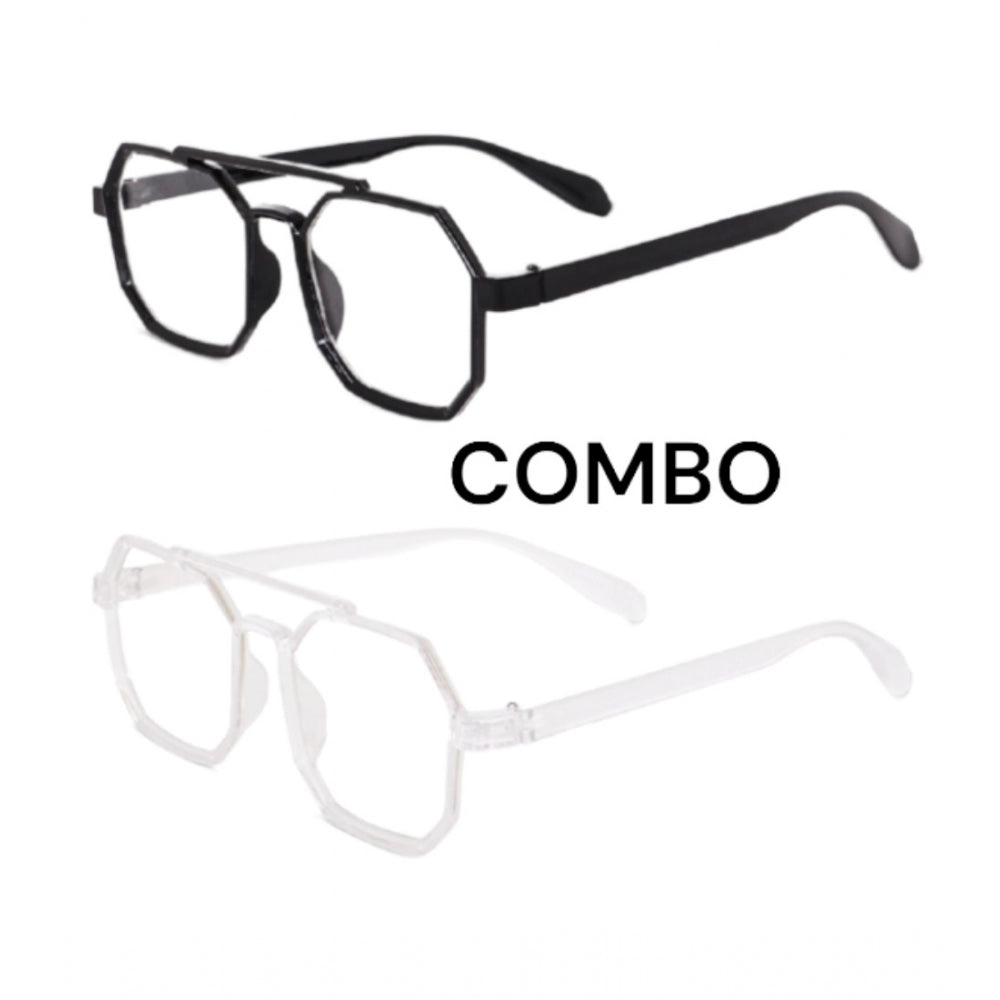 indoraa Pack Of 2 Classic Unisex UV400 Protection Sunglasses (MultiColor)
