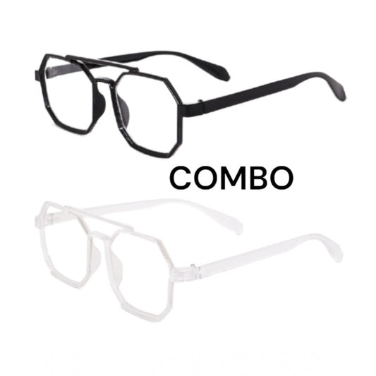 indoraa Pack Of 2 Classic Unisex UV400 Protection Sunglasses (MultiColor)