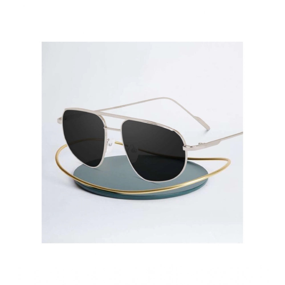 indoraa Classic Unisex UV400 Protection Sunglasses (Silver)