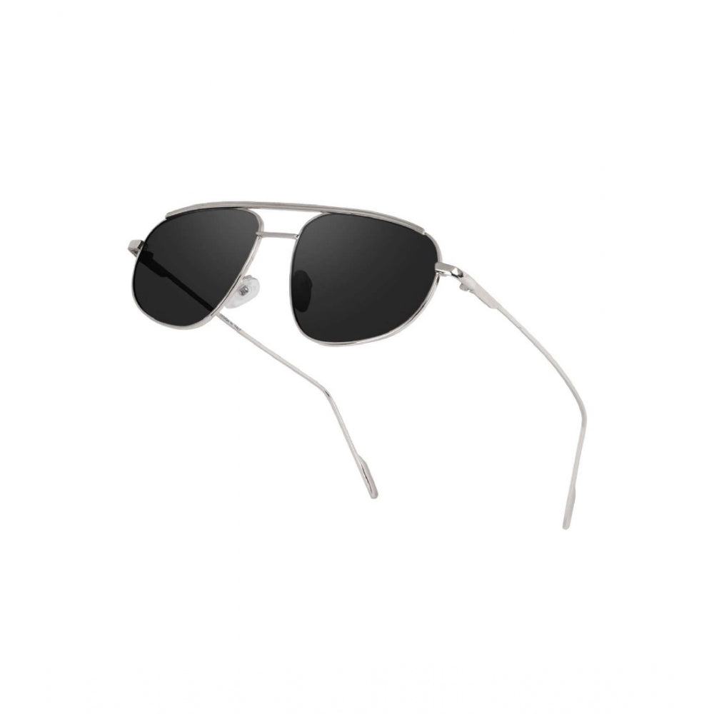 indoraa Classic Unisex UV400 Protection Sunglasses (Silver)