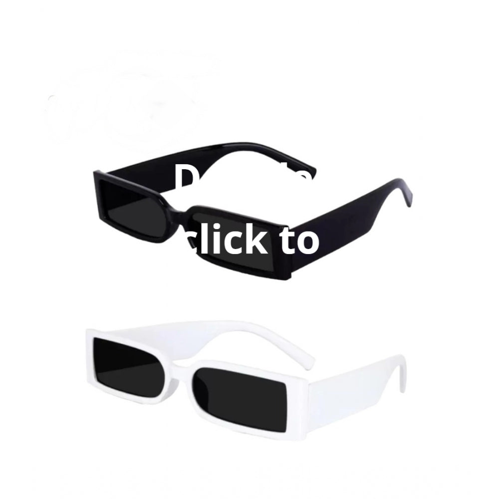 indoraa Pack Of 2 Unisex UV400 Protection Sunglasses (MultiColor)