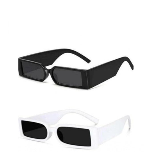 indoraa Pack Of 2 Unisex UV400 Protection Sunglasses (MultiColor)