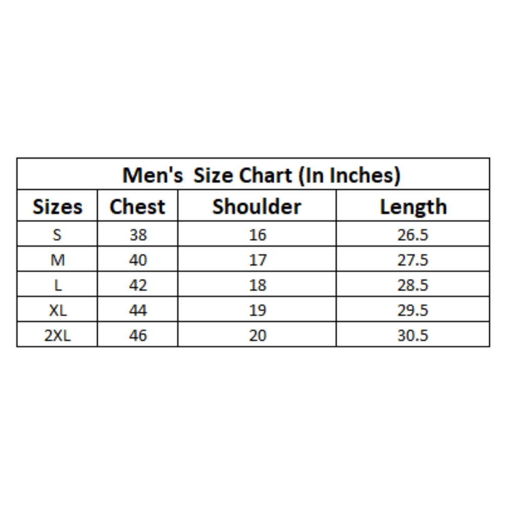 Indoraa Men's Casual Cotton Printed Mandarin Collar Half Sleeve T-Shirt (Mustard)