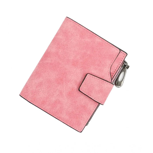 indoraa Women's Vegan Leather Small Zipper Wallet (RoseGlod)
