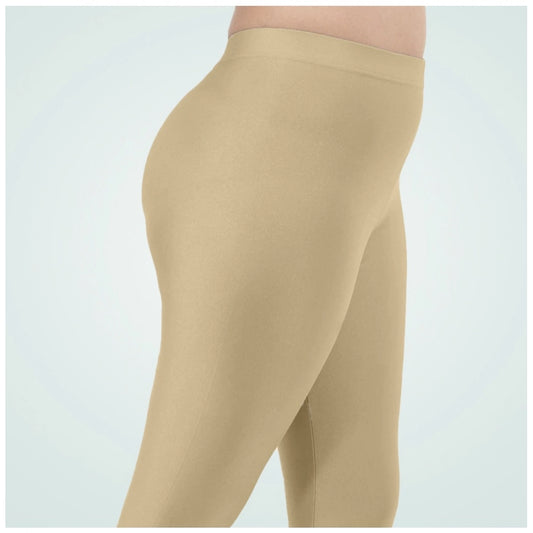 Indoraa Women's Cotton Blended Solid Shimmer Ankle leggings (New Skin)